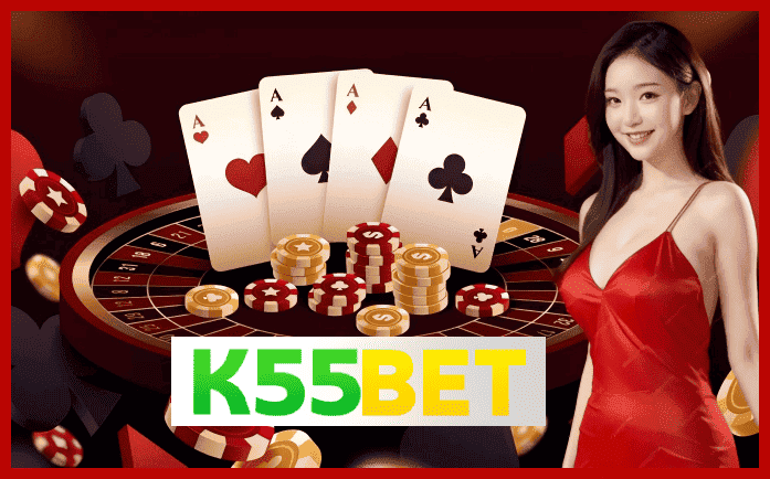 Ofertas e recompensas da K55BET em catálogo visual.