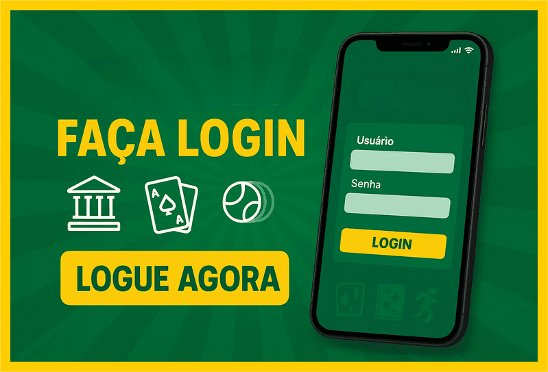 Imagem destacando login seguro na K55BET para novos usuários